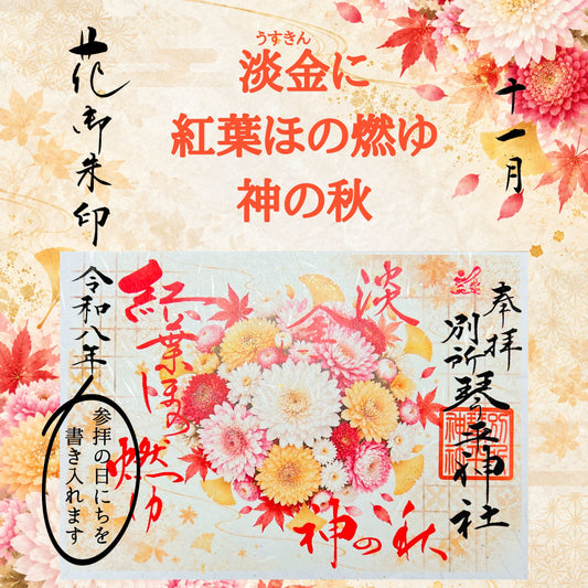 十一月花御朱印「菊」